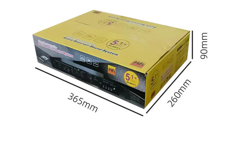 Bluetooth 5.1 Sound Speaker Amplifier Stereo Audio Amplifier Audio Stereo System Components Ultra-heavy Bass High Power