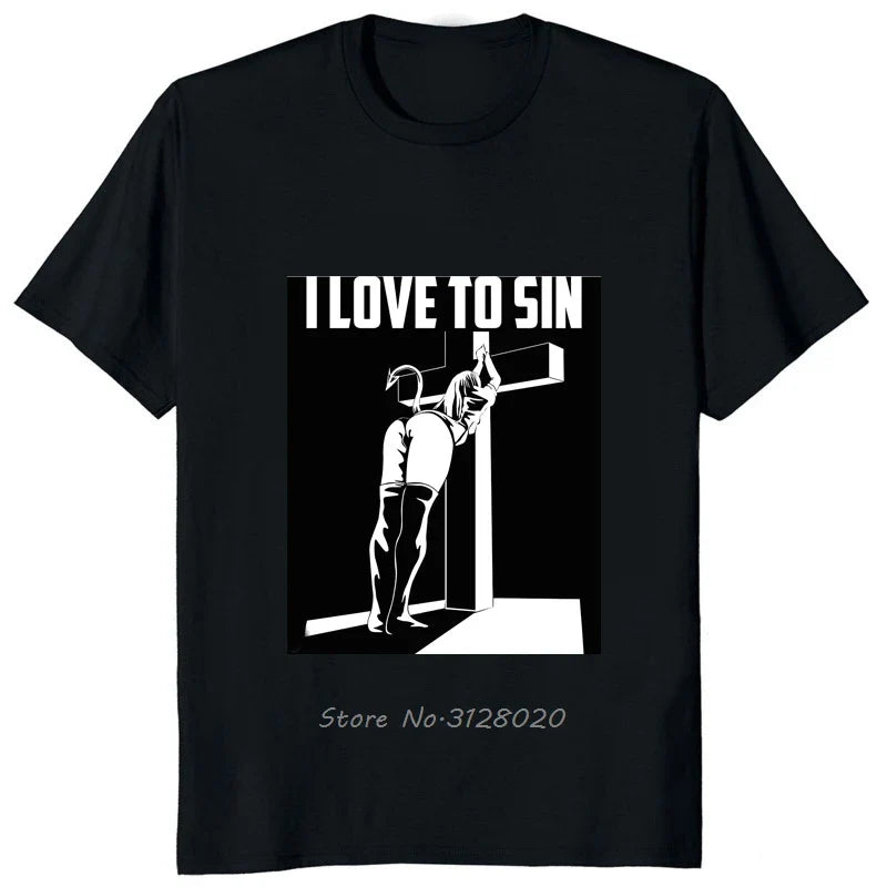 "God Is Busy, Can I Help You?" Unholy Nun Graphic T-Shirt – Edgy Satanic Humor Tee for Rebels, Heretics & Hipster Heathens | Lizard Vigilante Exclusive - Premium tee from dsers - Just $44.99! Shop now at Lizard Vigilante