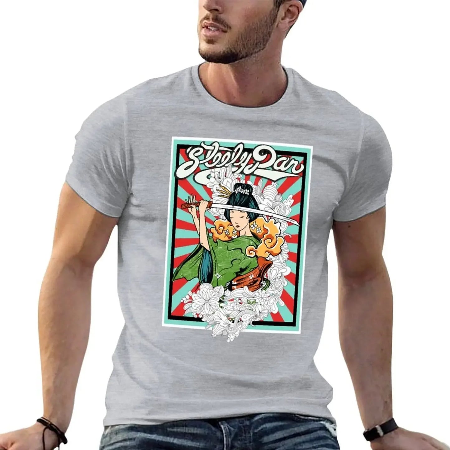 Japanese Style Steely Band Dan Fan Art T-Shirt - Plus Size Heavyweight Tee - Premium T-shirts from Lizard Vigilante - Just $23.88! Shop now at Lizard Vigilante