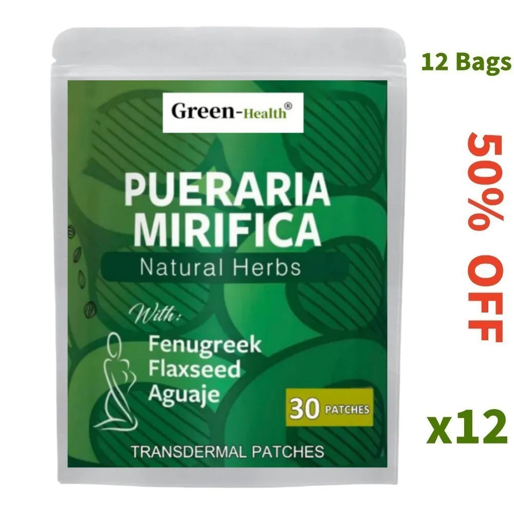 Pueraria Mirifica Transdermal Patches Complex for Women – 30 Patches, One Month Supply, Natural Hormone Balancing & Restoring - Premium supplements from Lizard Vigilante - Just $19.99! Shop now at Lizard Vigilante