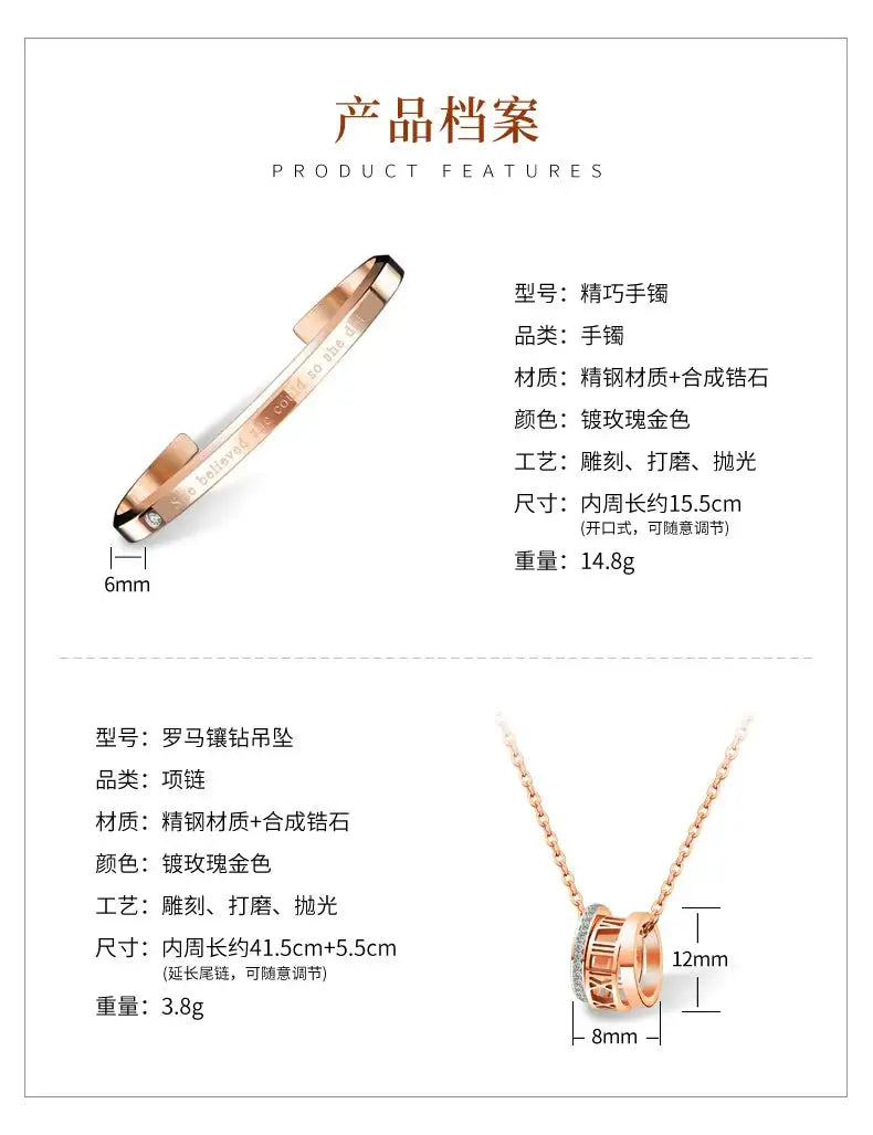 OLEVS Original Brand Elegant Women's Watches Waterproof Luminous Quartz Watch for Lady Necklace Bracelet Gift Box Set Calendar