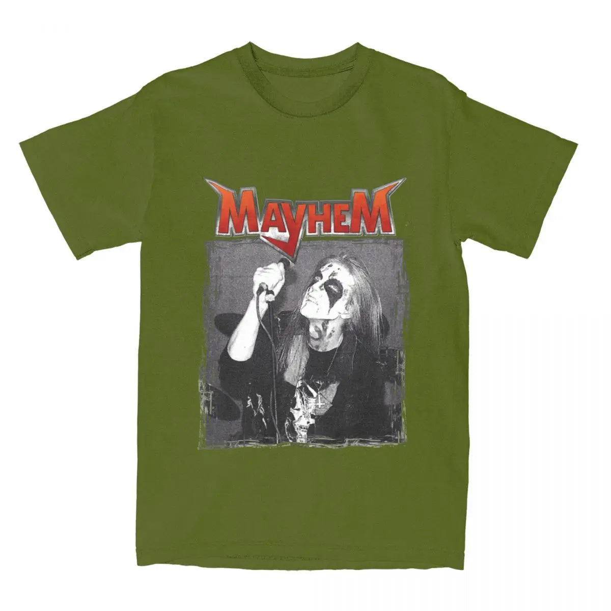 Black Metal Mayhem Dead T-Shirts for Men Women Crew Neck Cotton Short Sleeve Tee Shirt Gift Idea Clothing - Premium t-shirt from Lizard Vigilante - Just $24.99! Shop now at Lizard Vigilante