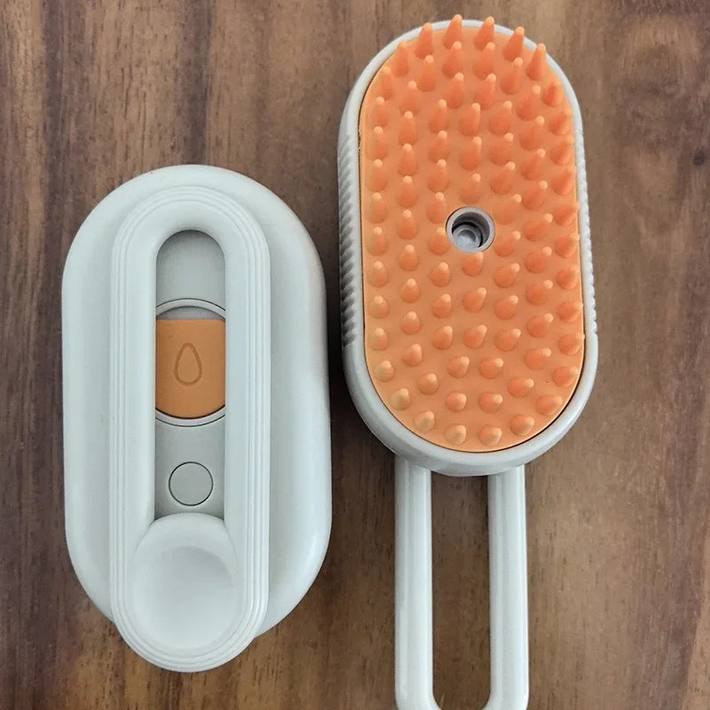 Easy To Use, 3-in-1 Pet Steam Brush for Cats and Dogs – Grooming, Hair Removal, and Massage Tool - Premium pet comb from Lizard Vigilante - Just $17.99! Shop now at Lizard Vigilante