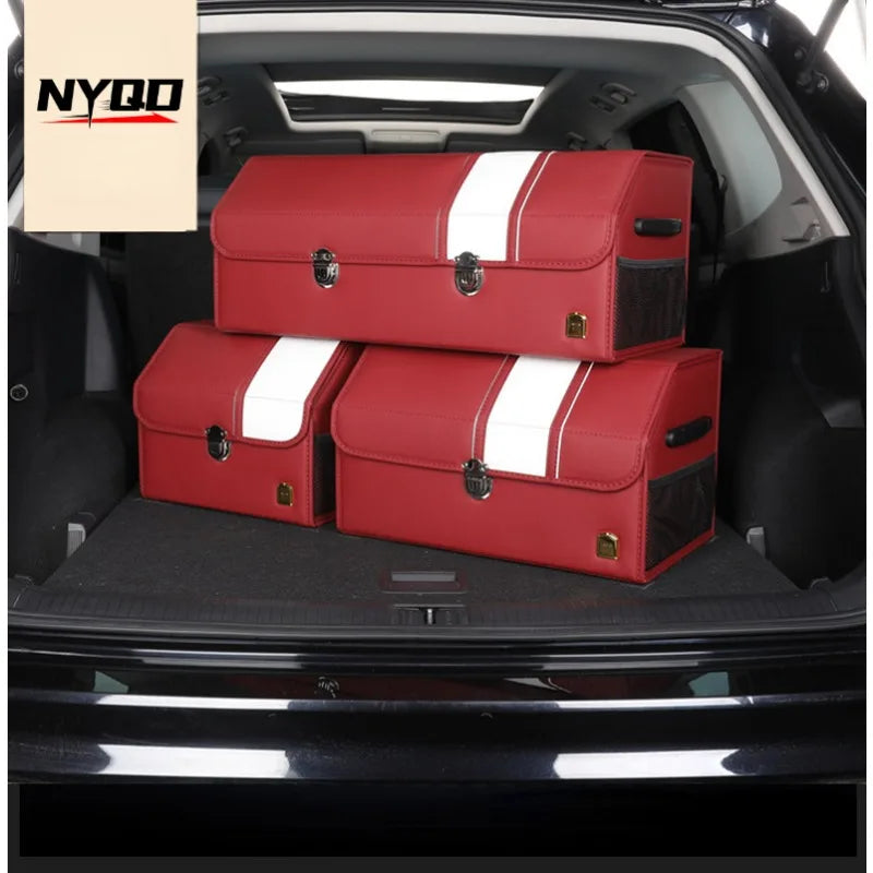 Car Trunk Storage Box Large Capacity Auto Multiuse Tools Organizer Box Stowing Tidying Leather Folding for Emergency Storage Box - Premium  from Lizard Vigilante - Just $198.99! Shop now at Lizard Vigilante