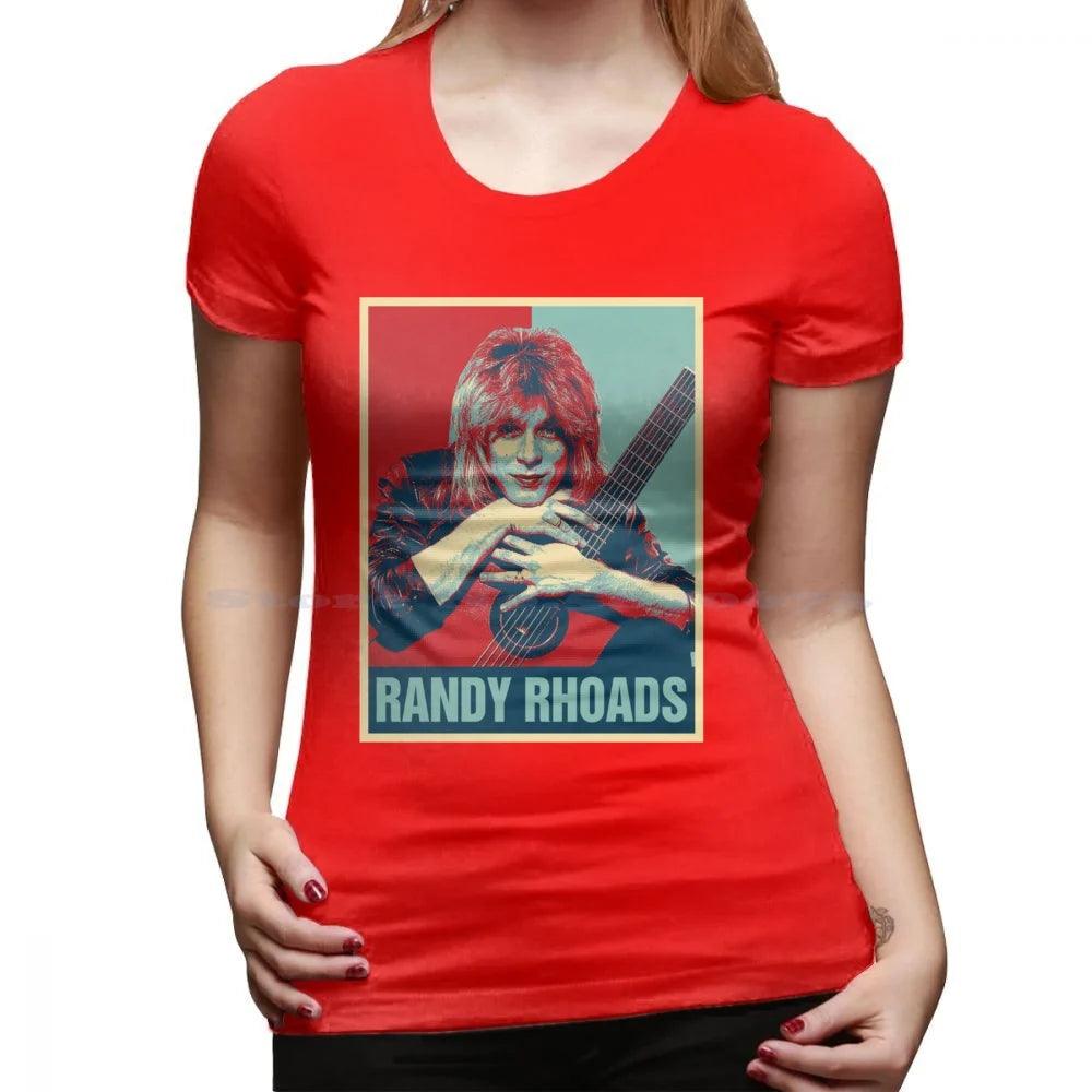 Randy Rhoads Hoodie T Shirt 100% Cotton Tee Retro Hope Style Heavy Metal Quiet Riot Ozzy Osbourne Guitarist - Premium  from Lizard Vigilante - Just $16.99! Shop now at Lizard Vigilante