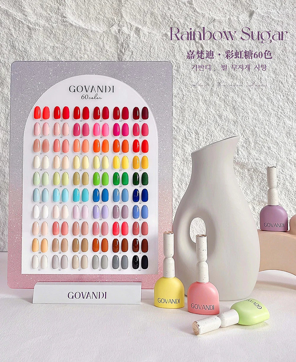 High Quality Gel Nail Polish Set Nail Supplies Wholesale UV Gel Lacquer With Color Card Nail Art Polish Varnishes Gel 60 Colors