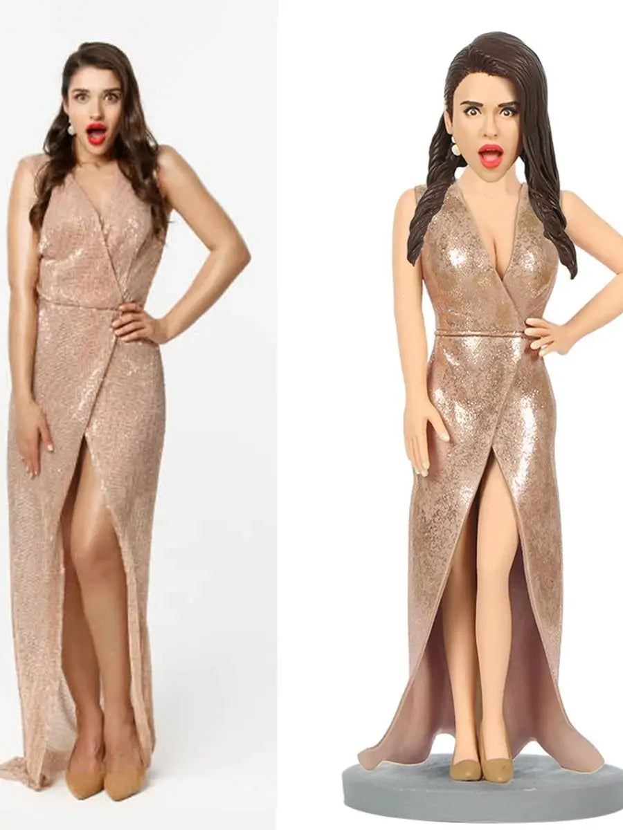 Customize personalized big head sculptures to prepare Christmas and birthday gifts for family and friends, requiring a full body