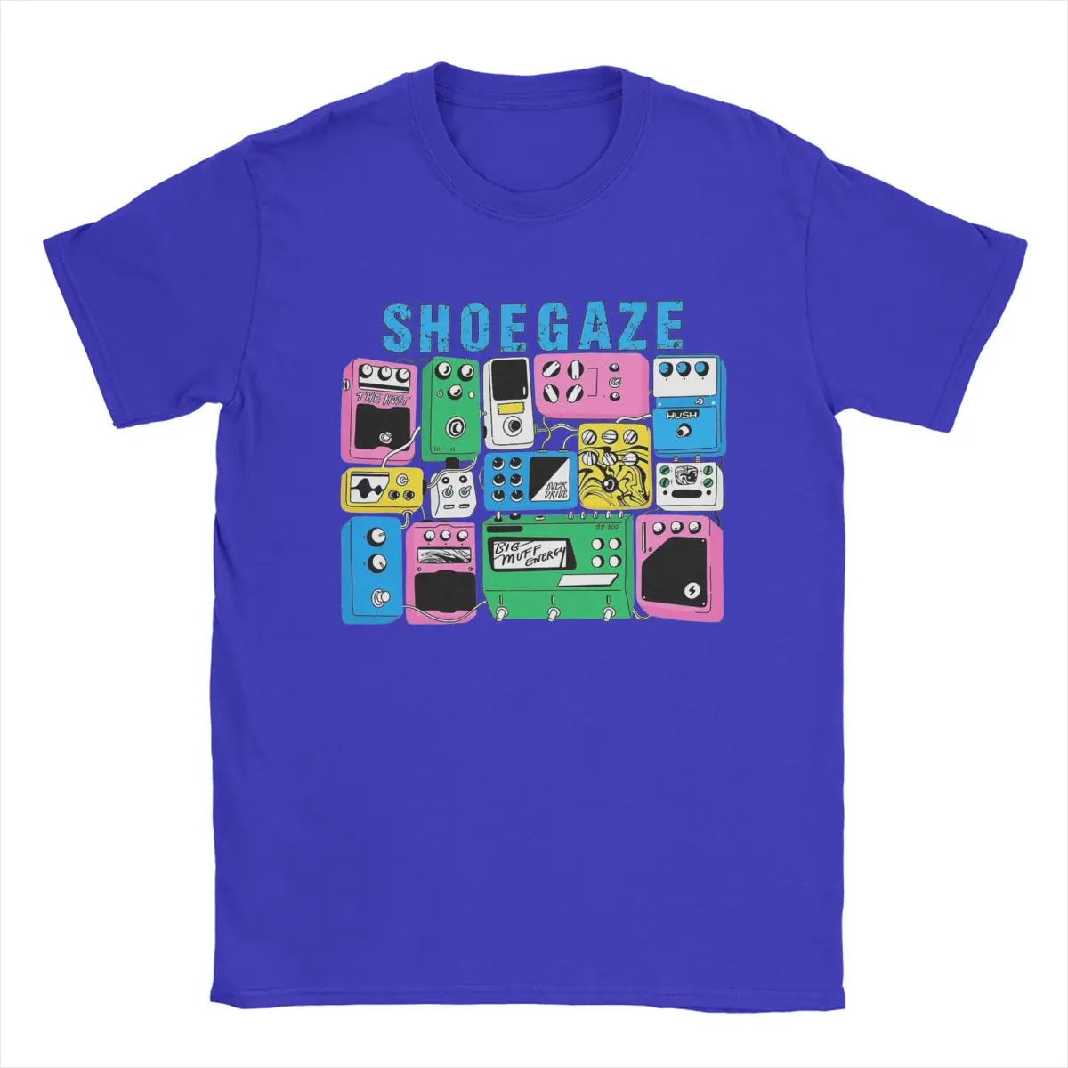 Fuzzed Out & Feedback Soaked – Shoegaze Guitar Pedal Worship T-Shirt | Vintage Cotton Distortion Freak Tee for Sonic Architects - Premium tee from dser - Just $35.99! Shop now at Lizard Vigilante