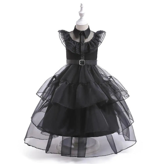 Enchanting Elegance: Black Tulle Party Dress - Premium dresses from Lizard Vigilante - Just $52.99! Shop now at Lizard Vigilante