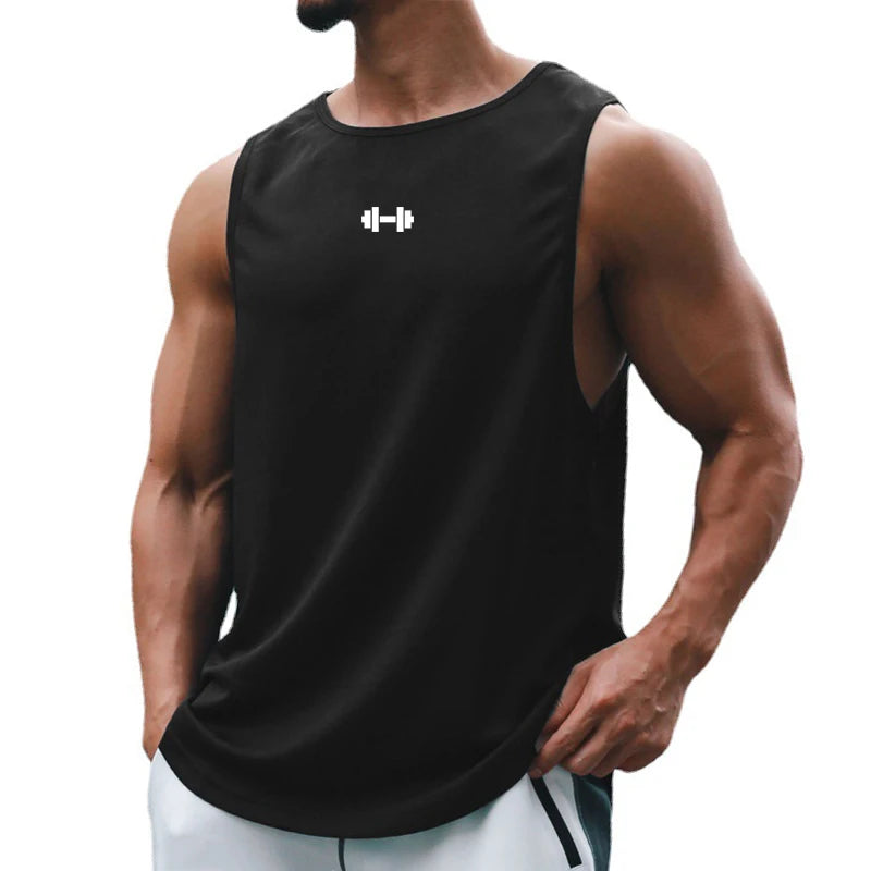 Summer Men's Gym Tank Top Fitness Training Clothing Quick-drying Loose Bodybuilding Sleeveless Shirt Men Fashion Basketball Vest - Premium  from Lizard Vigilante - Just $13.99! Shop now at Lizard Vigilante