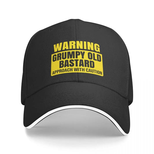 Grumpy Old Bastard Baseball Cap – Funny Warning Sign Hat for Men & Women, Adjustable Fit - Premium hat from Lizard Vigilante - Just $23.88! Shop now at Lizard Vigilante