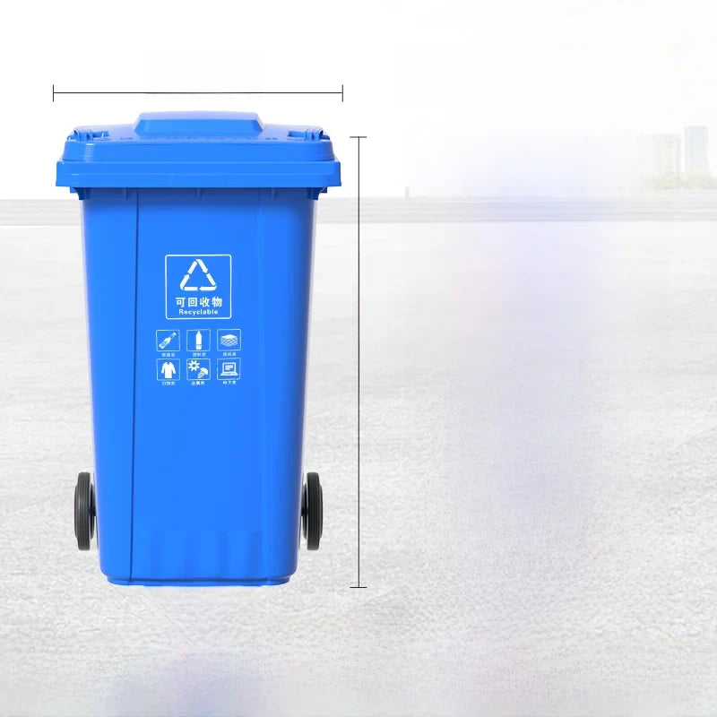 Large Capaci Outdoor Kitchen Waste Bin 240L with Wheels for ering Commercial Use Big Size Tra Can Recycling Bin