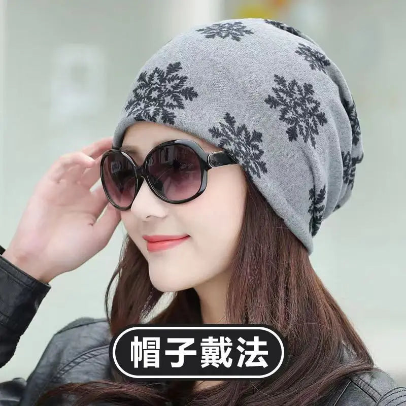 Fashion Double Head Cap Bib Twist Cap Multi-Functional Printed Scarf Cover Cap Neck Cap Face Mask Headscarf Cap C081 - Premium  from Lizard Vigilante - Just $7.99! Shop now at Lizard Vigilante