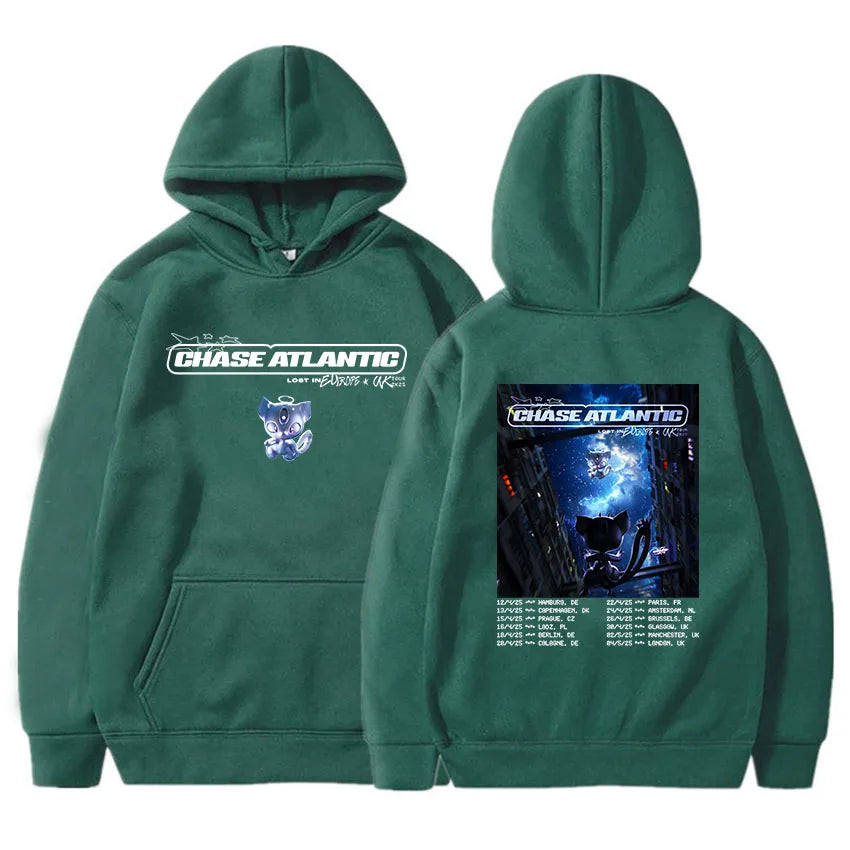 Lost in Europe & UK Tour 2025 – Chase Atlantic Graphic Hoodie | Fleece Pullover Sweatshirt for Men | Casual Rock Band Streetwear, Winter Long Sleeve Hoodies - Premium hoodie from Lizard Vigilante - Just $48.88! Shop now at Lizard Vigilante