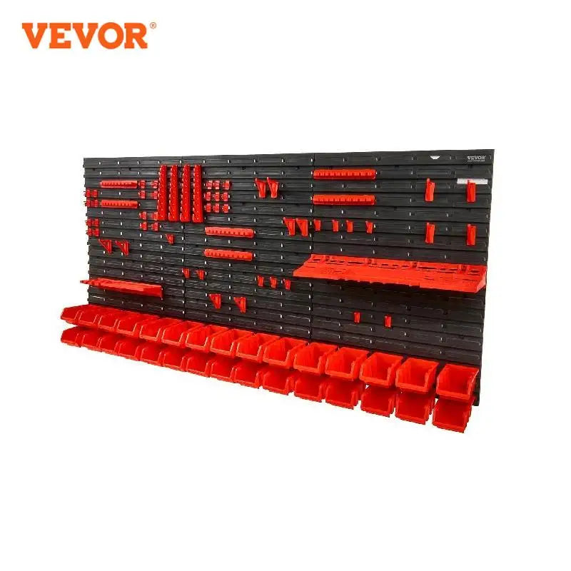 VEVOR Wall-Mounted Storage Bins Organizer – 30/48-Bin Parts Rack with Wall Panels and Hooks for Garage, Workshop, and Tool Storage - Premium organizer from Lizard Vigilante - Just $71.99! Shop now at Lizard Vigilante