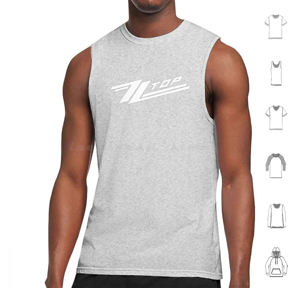 ZZ Top Band Print Cotton Tank Top – Casual O-Neck Sleeveless Tee for Men - Premium tank tops from Lizard Vigilante - Just $31.08! Shop now at Lizard Vigilante