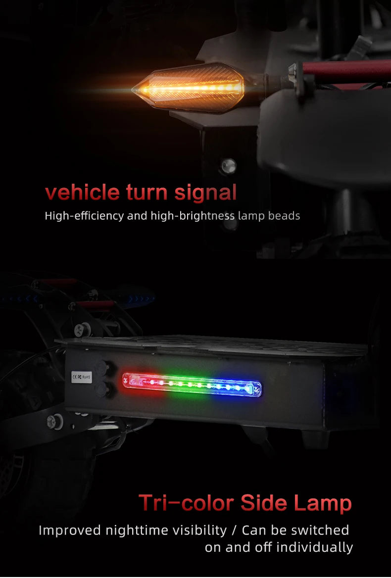 RoadFang S3-11 HydraBrake Street Predator | Twin-Engine 6000W Outlaw Scooter for Metal-Grade Speed & Night Raid Commutes