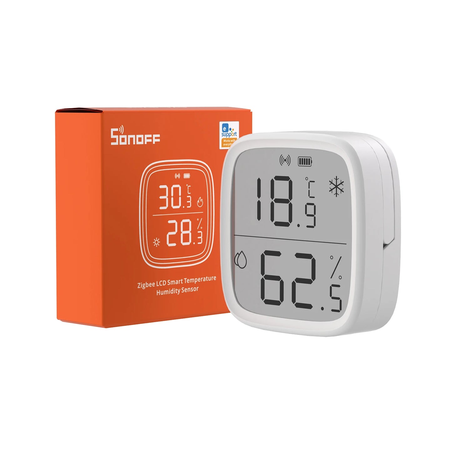 SONOFF SNZB-02D Zigbee LCD Temperature & Humidity Sensor - Premium temperature sensor from Lizard Vigilante - Just $35.99! Shop now at Lizard Vigilante