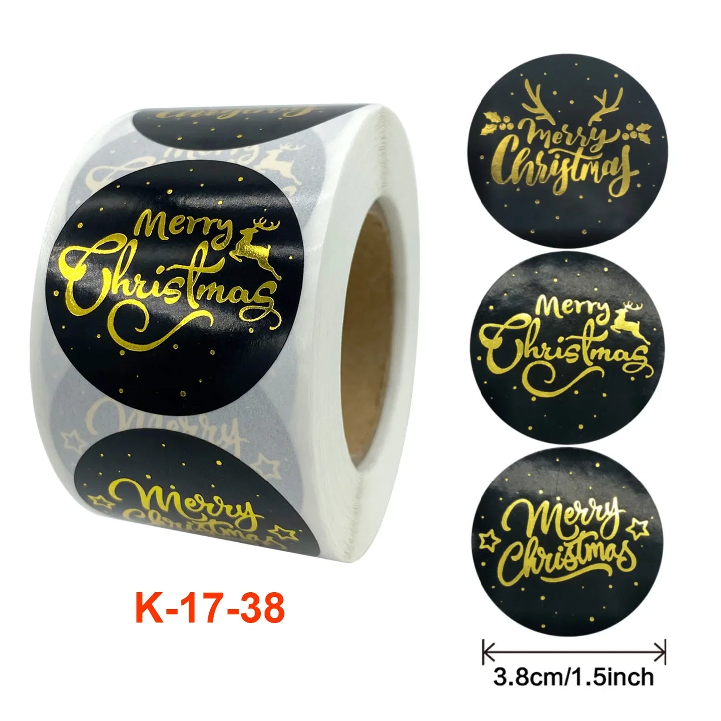 1.5 Inch Happy Easter Rabbit Stickers Sealing  Bunny Thank You  Sticker Roll for Gift Packging  Decor School Stationery Supplies