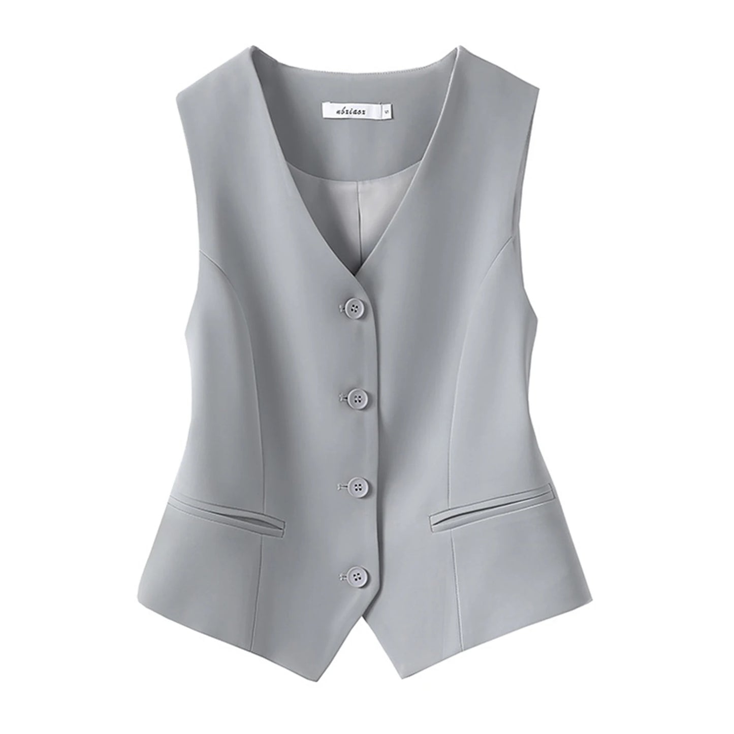 Women Suit Vest - Elegant V-Neck Sleeveless Waistcoat - Premium vest from Lizard Vigilante - Just $28.88! Shop now at Lizard Vigilante