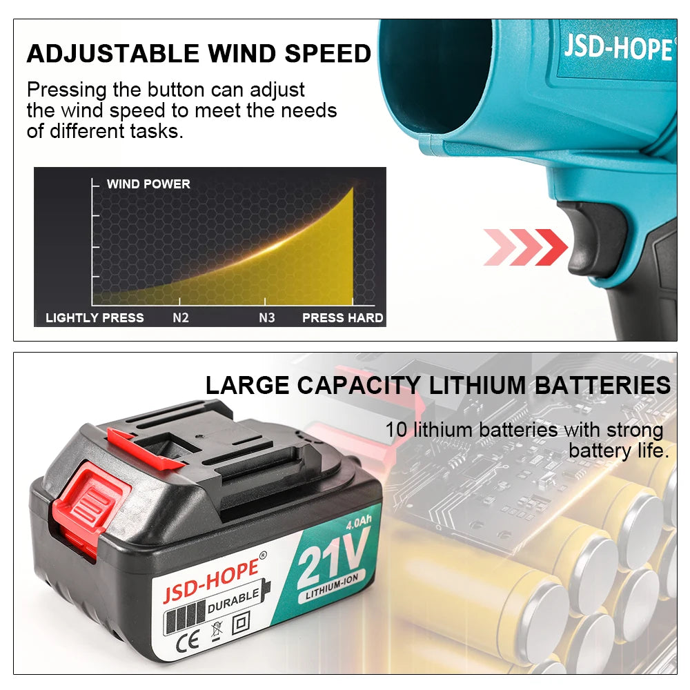 Galactic Turbo Blower TB91 – 1500W Lithium Storm Engine for Battle-Grade Debris Control