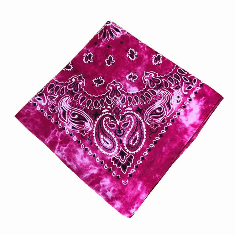 Unisex Cotton Bandana – Men’s & Women’s Paisley Cowboy Biker Headwrap Scarf - Premium Bandana from Lizard Vigilante - Just $2.99! Shop now at Lizard Vigilante