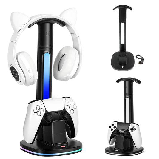 ALLOYSEED Charging Dock Station for PS5 – RGB Light Controller Holder & Headset Stand - Premium charging dock from Lizard Vigilante - Just $48.88! Shop now at Lizard Vigilante