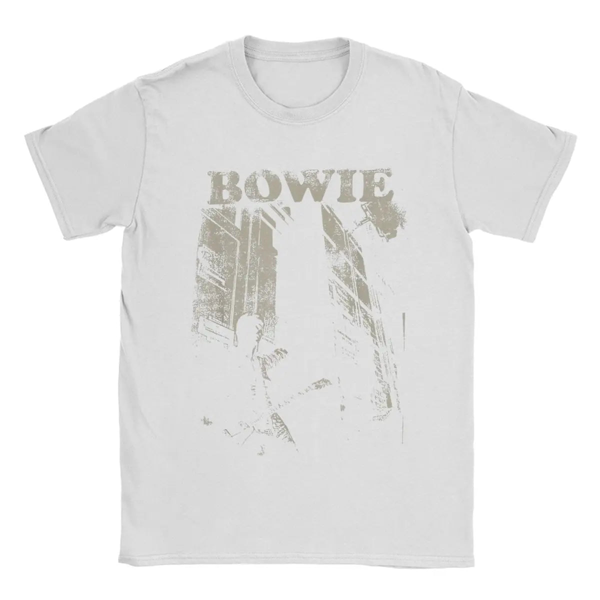 Stacked David Bowie Vintage Cotton T-Shirt – Bold Graphic Print, Casual Short Sleeve Tee, Round Neck for Men - Premium T-Shirt from Lizard Vigilante - Just $23.88! Shop now at Lizard Vigilante