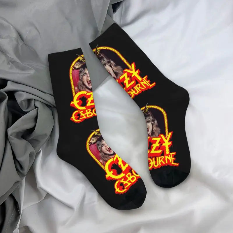 Ozzy Osbourne British Rock Heavy Metal 3D Printed Crew Socks - Premium socks from Lizard Vigilante - Just $18.88! Shop now at Lizard Vigilante