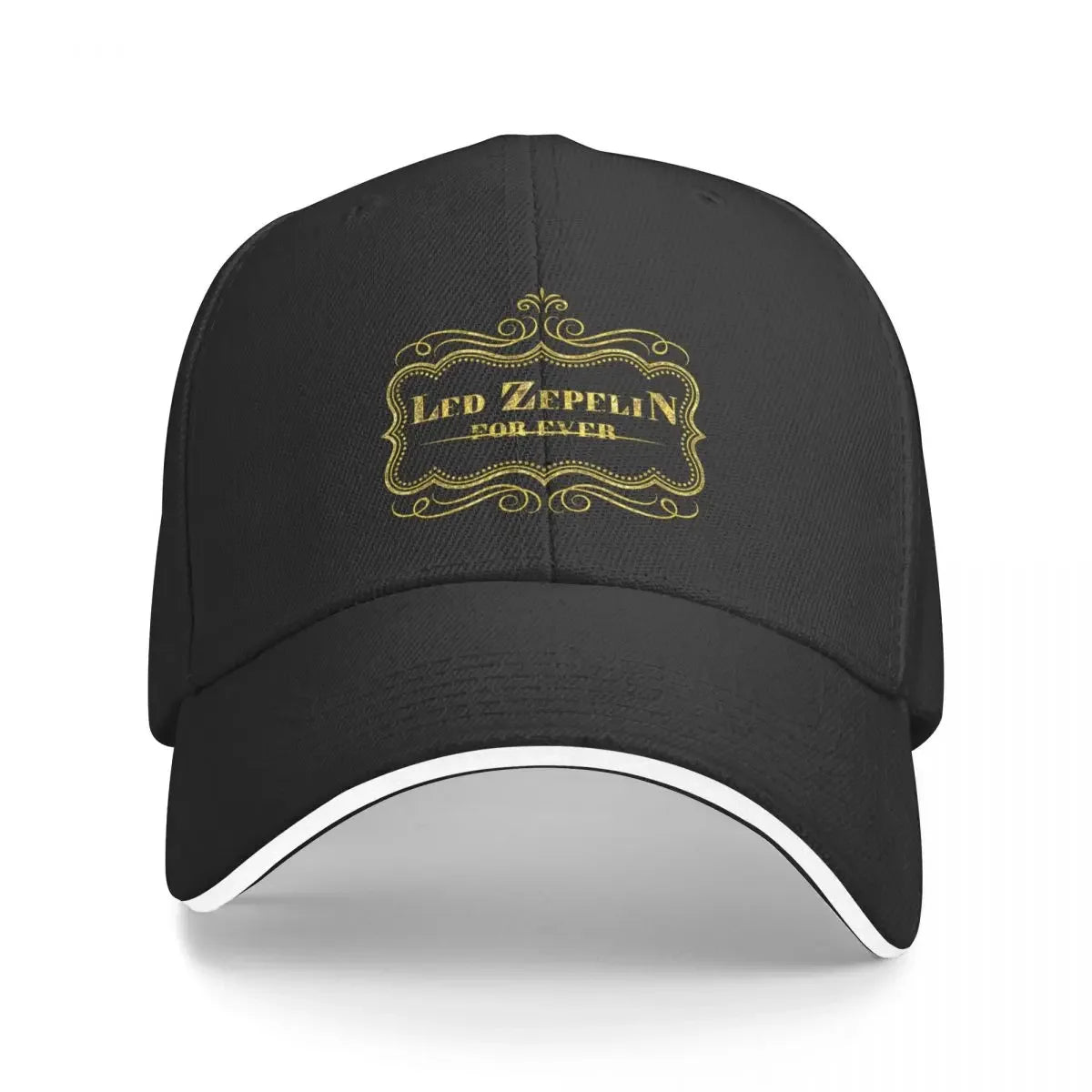 Unisex Led Gold Zeppelins Forever Baseball Cap Vintage Western Hat Classic Hard Rock Heavy Metal Luxury - Premium  from Lizard Vigilante - Just $24.99! Shop now at Lizard Vigilante