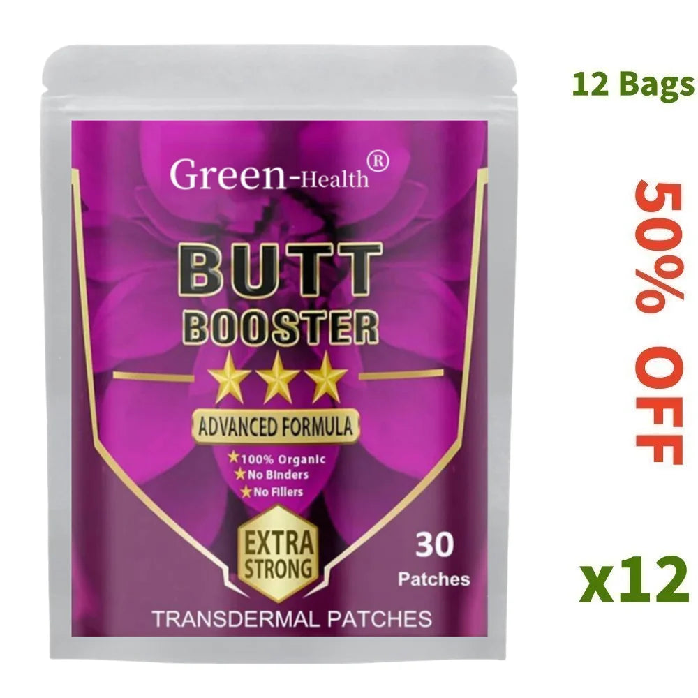 Butt Enhancement Transdermal Patches – Booty Enlargement Patches for Shape, Lift, and Firmness (30 Patches) - Premium transdermal patches from Lizard Vigilante - Just $12.99! Shop now at Lizard Vigilante