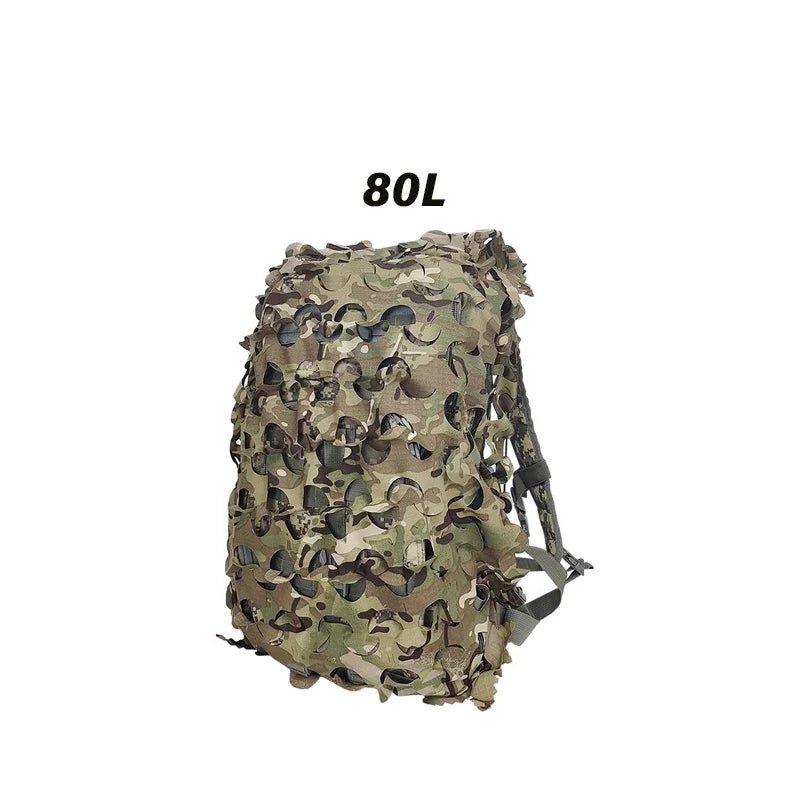 3D Camo Net Backpack Cover - Laser Cut Camouflage for 60L & 80L Packs - Premium backpack cover from Lizard Vigilante - Just $19.99! Shop now at Lizard Vigilante