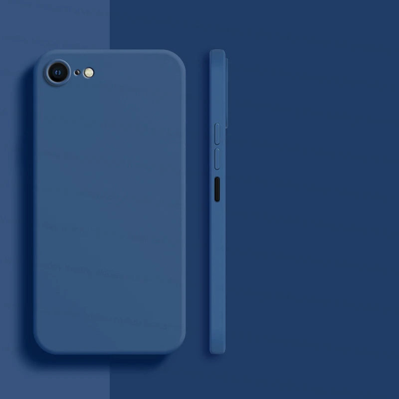 Luxury Liquid Silicone Shockproof Case For iPhone SE 2022 2020 8 7