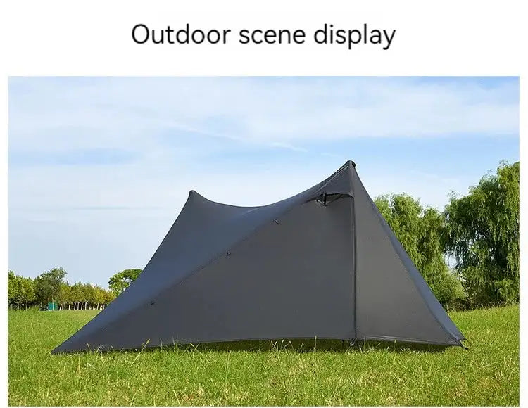 ASTA GEAR Yun Chuan double-sided silicon-coated double A pyramid 15D nylon rodless camping hiking outdoor tent