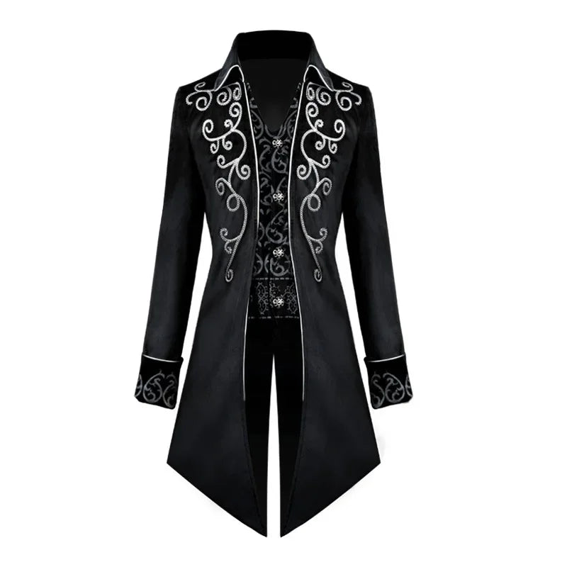 Gothic Steampunk Tuxedo Coat - A Timeless Classic - Premium coat from Lizard Vigilante - Just $54.99! Shop now at Lizard Vigilante