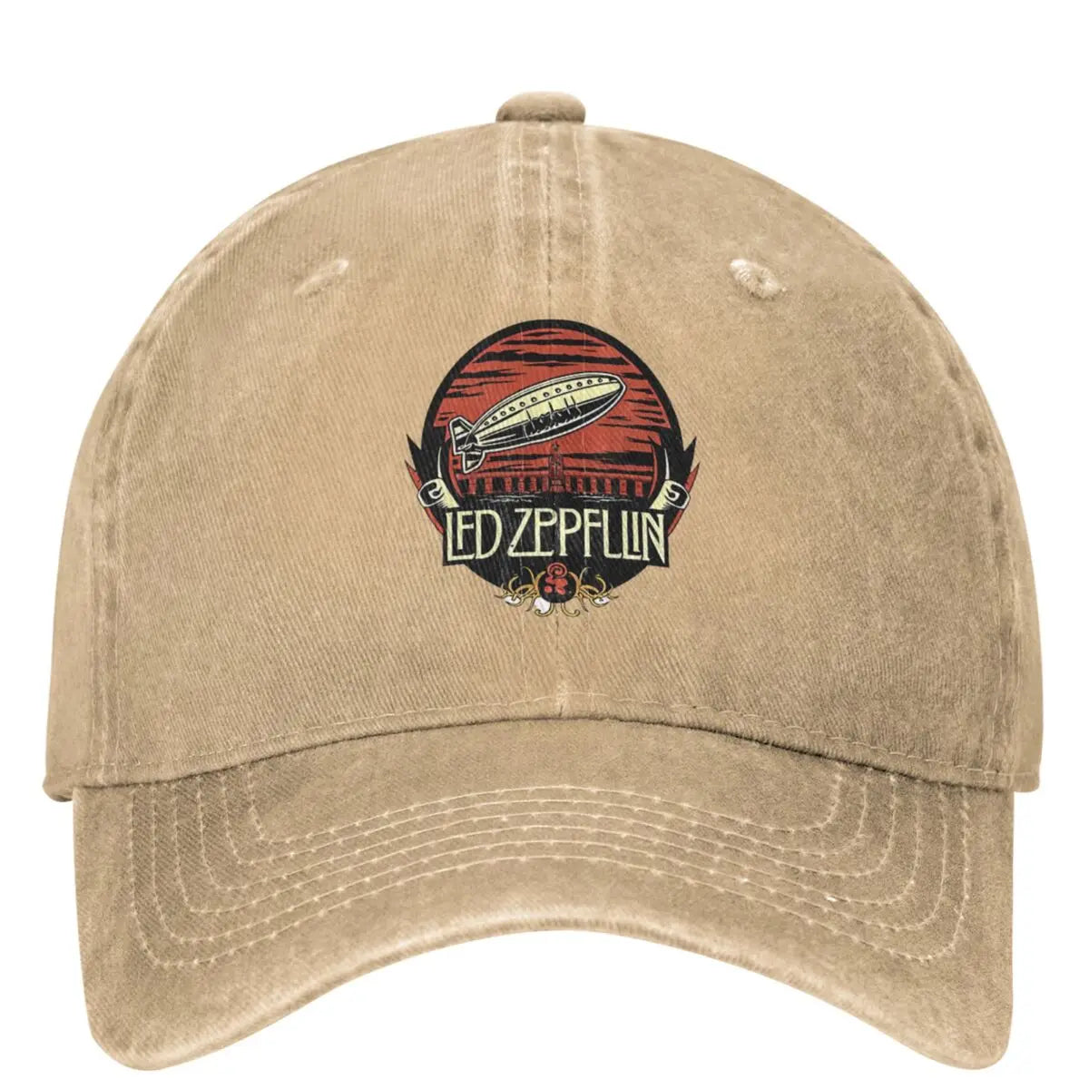 Unisex Leds Mothership Zeppelins Baseball Cap Retro Distressed Denim Adjustable Dad Hat - Premium Hats from Lizard Vigilante - Just $20.99! Shop now at Lizard Vigilante