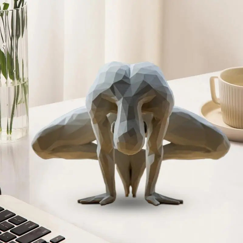Meditation Statue Abstract Indoor Zen Meditation Sculpture Mindfulness Display Ornament For Studio Serenity Balcony Sanctuary