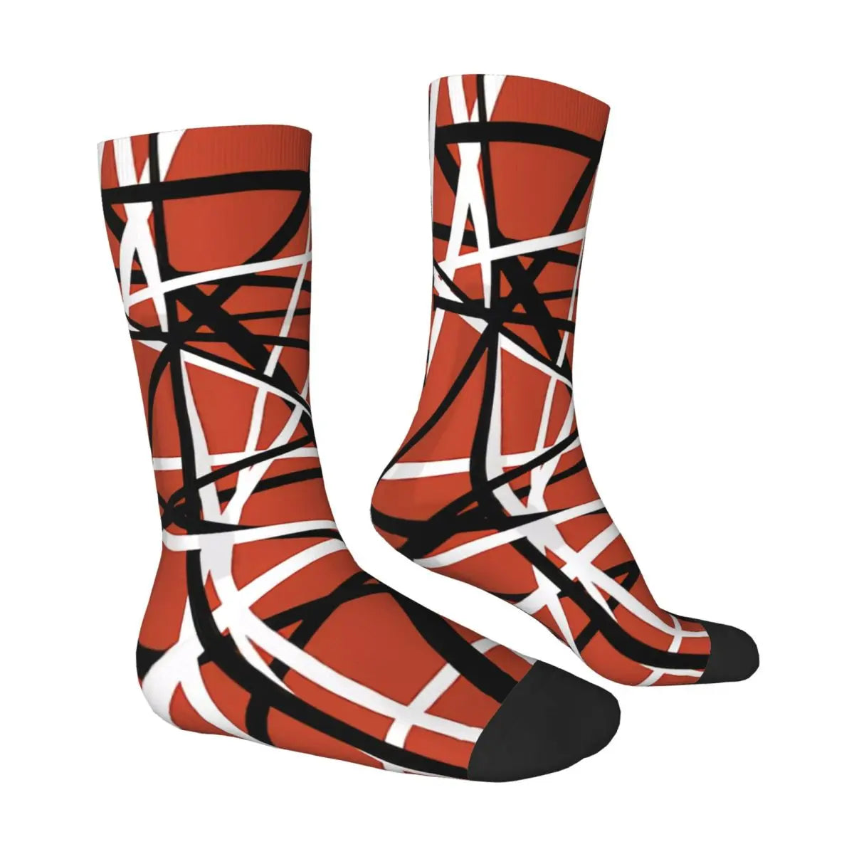 Eddie Van Halen Stripe Socks That Will Make You Feel Like a Guitar God - Premium socks from Lizard Vigilante - Just $19.84! Shop now at Lizard Vigilante