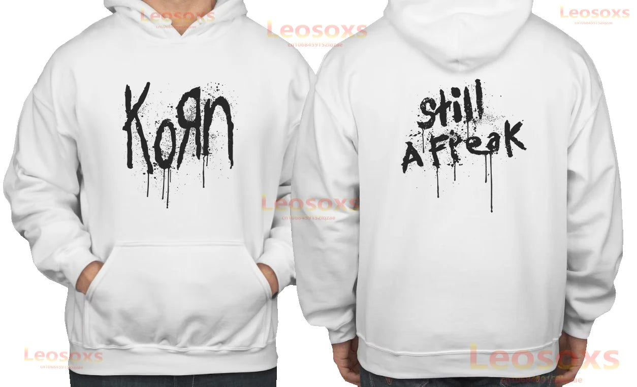 Korn Follow The Leader Walkman Hoodie | Retro Metal Goth Band Graphic Sweatshirt | Unisex Polyester Long Sleeve - Premium hoodie from Lizard Vigilante - Just $43.88! Shop now at Lizard Vigilante