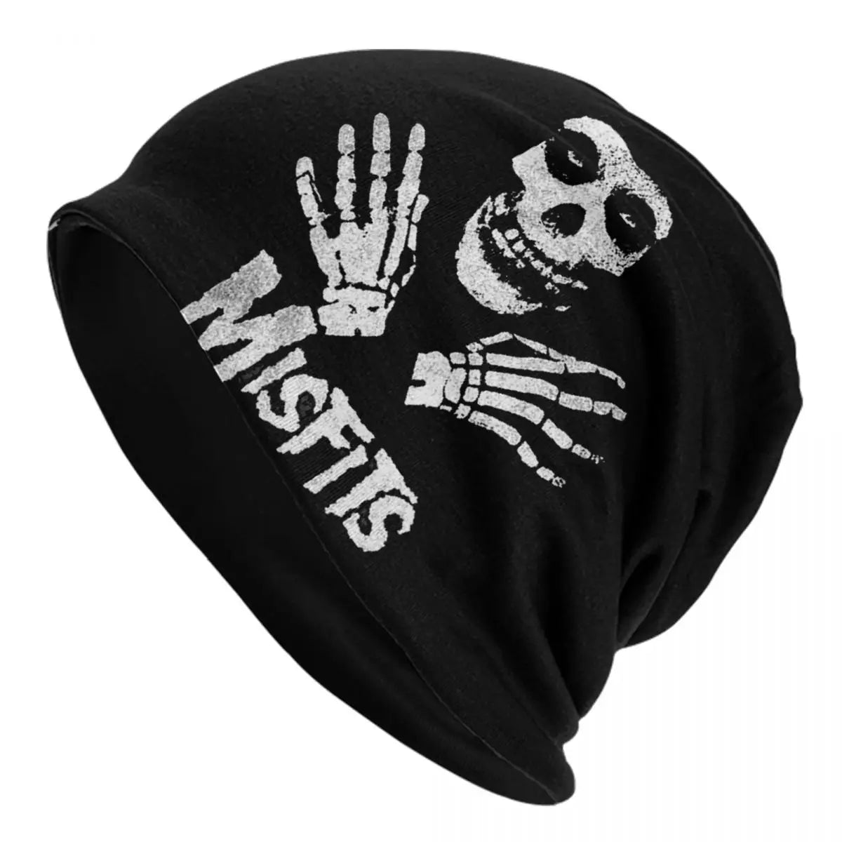 Custom Punk Rock Band Misfits Beanie - Unisex Winter Warm Knit Hat - Premium skull cap from Lizard Vigilante - Just $18.88! Shop now at Lizard Vigilante