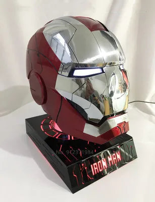 New AutoKing 1:1 Mk5 Iron Man Helmet Cosplay Voice Control Eyes with Light Model Toys for Adult Electric Wearable Christmas Gift - Premium  from Lizard Vigilante - Just $199.99! Shop now at Lizard Vigilante