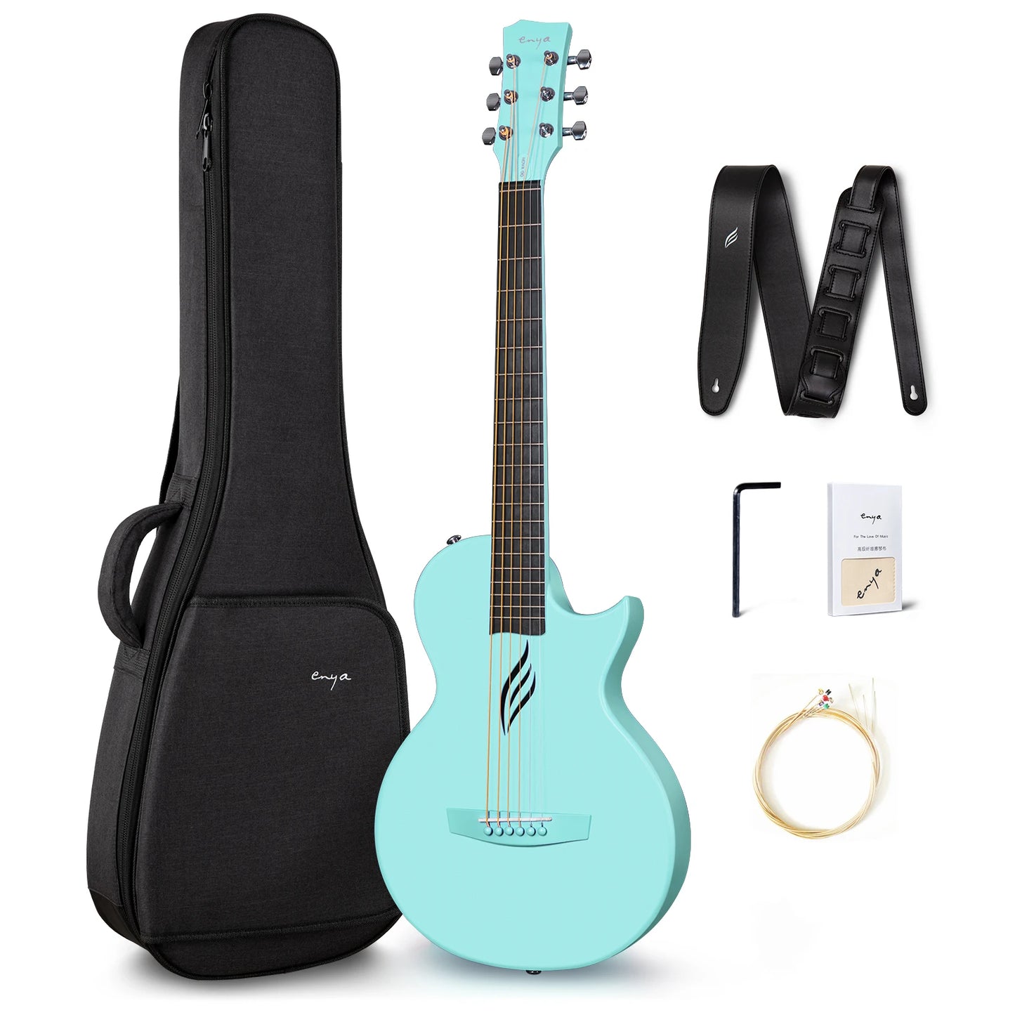 Enya Nova Go Carbon Fiber Acoustic Guitar | Portable and Powerful - Premium guitar from Lizard Vigilante - Just $299.99! Shop now at Lizard Vigilante