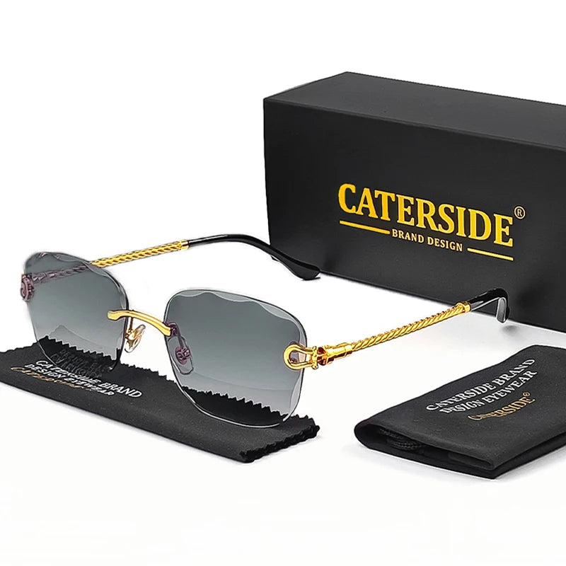 Rimcutter Royale: Caterside Retro Gradient Sunglasses – Blade Lens Street Icon Shades - Premium shades from dsers - Just $15.99! Shop now at Lizard Vigilante
