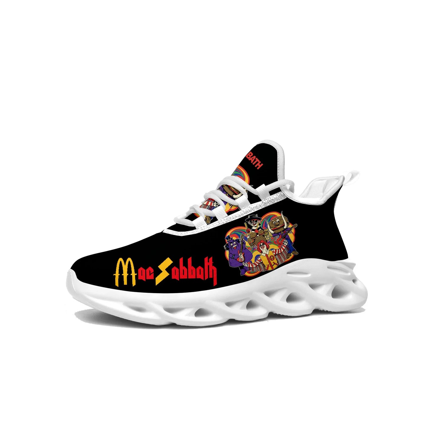 Mac Sabbath Flats Sneakers Mens Womens Sports Running Shoes High Quality Sneaker Customization Shoe Lace Up Mesh Footwear White - Premium sneakers from Lizard Vigilante - Just $47.88! Shop now at Lizard Vigilante