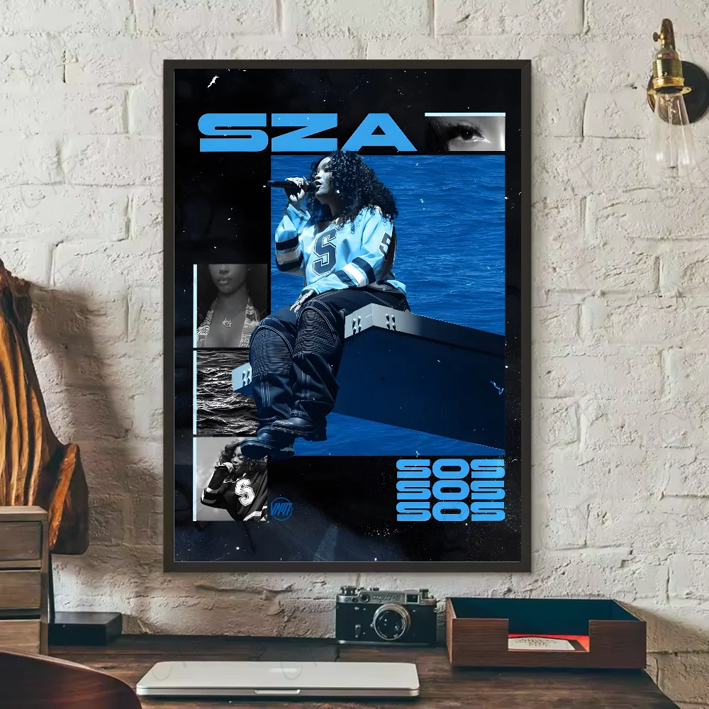 SZA "SOS WAVES" Waterproof HD Album Poster – Sticky Aesthetic Wall Art for Bedroom, Bar, Studio, or Mood-Set Living Spaces - Premium poster from dsers - Just $8.99! Shop now at Lizard Vigilante