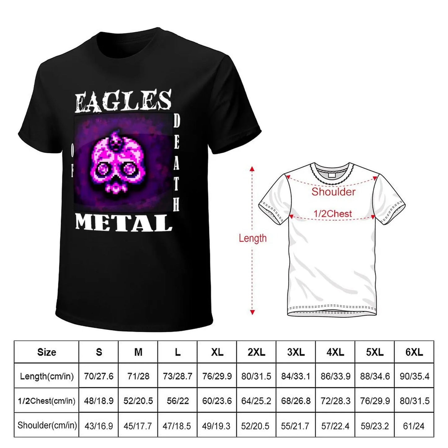 Eagles of Death Metal Skull T-Shirt - Premium t-shirt from Lizard Vigilante - Just $24.39! Shop now at Lizard Vigilante