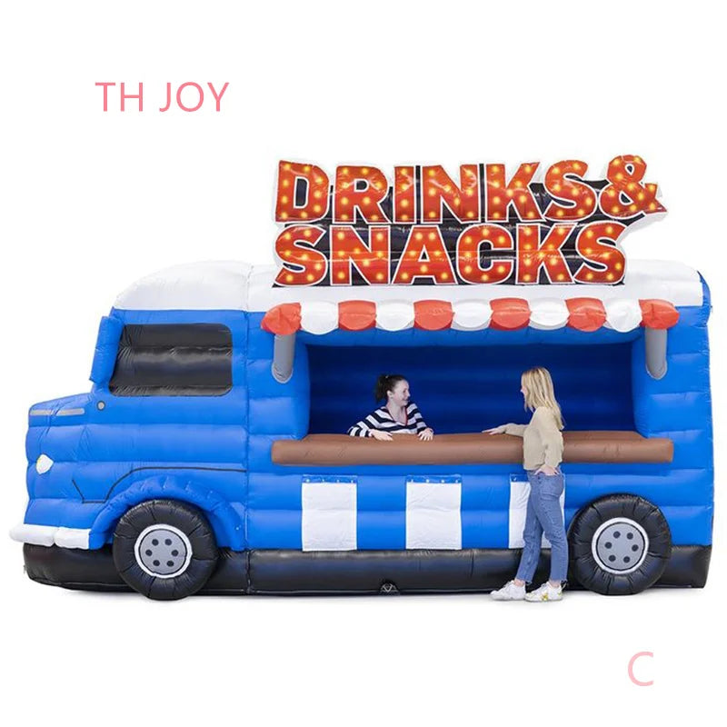 Outdoor Portable Inflatable Snack Food Truck & Popcorn Booth - Inflatable Drink Car Stand for Events, Festivals & Parties | Easy to Set Up - Premium inflatable truck from Lizard Vigilante - Just $1211.08! Shop now at Lizard Vigilante