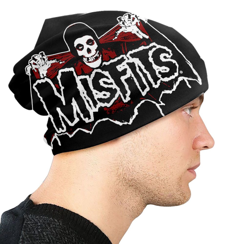 Misfits Horror Punk Rock Knit Beanie – Unisex Winter Skull Cap for Men & Women - Premium beanie from dsers - Just $19.99! Shop now at Lizard Vigilante