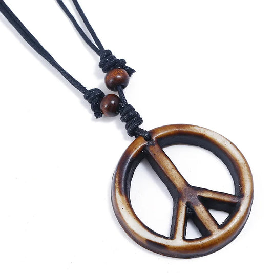 Peace Symbol Necklace - A Timeless Classic - Premium Pendant necklace from Lizard Vigilante - Just $13.88! Shop now at Lizard Vigilante