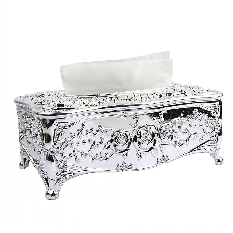 Luxury Continental Acrylic Tissue Box Kitchen Tissue Storage Box Handkerchief Toilet Tissue Holder Home Storage Supplies